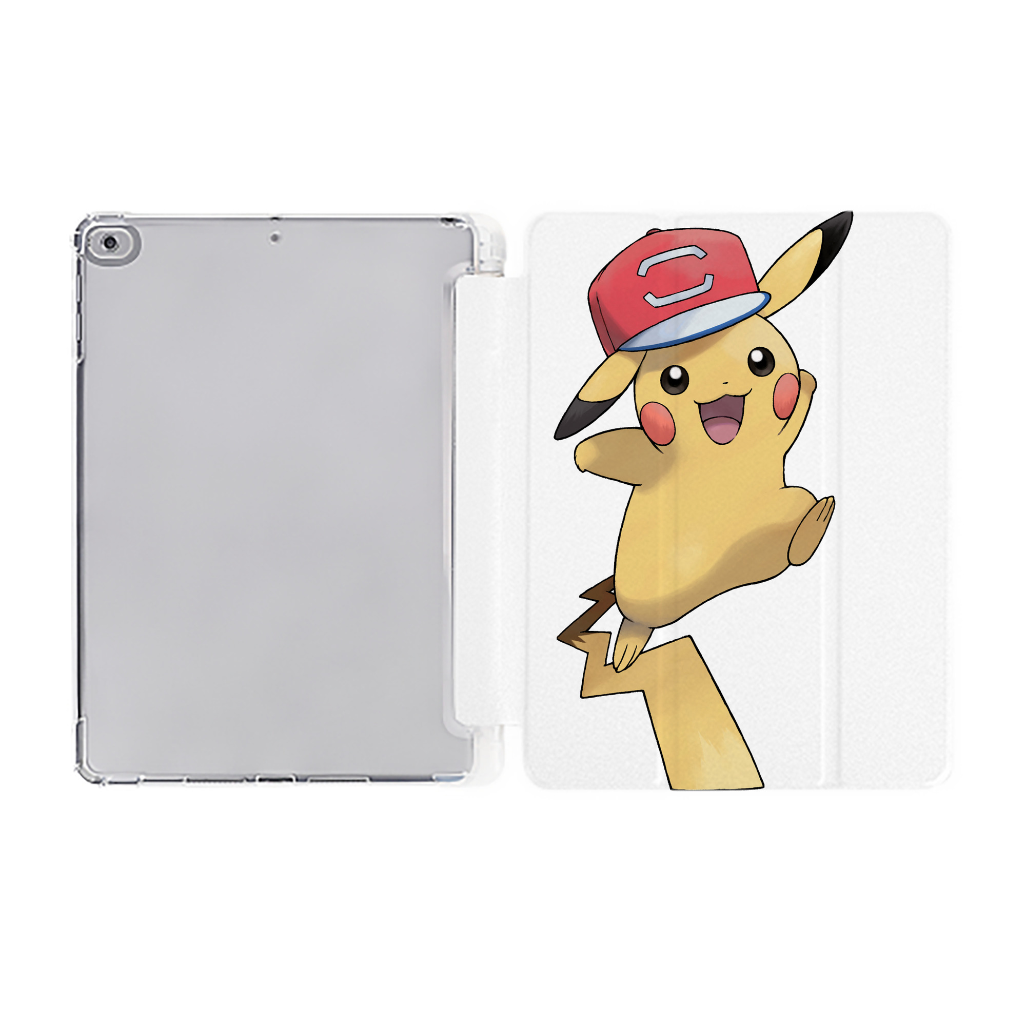 （画像用） ポケットモンスター Pokémon IPad ケース ペン収納付き 三つ折りスタンド PUレザー×シリコン 対応機種9.5/10.5/10.9インチ